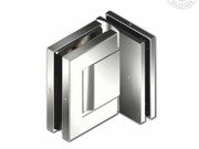 LATUS Hydraulic  90 Degree Glass to Glass Hinge - Satin Stainless Steel